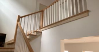 Монтаж на дървени парапети за стълби в село Висока могила 2665 от Joiner GP